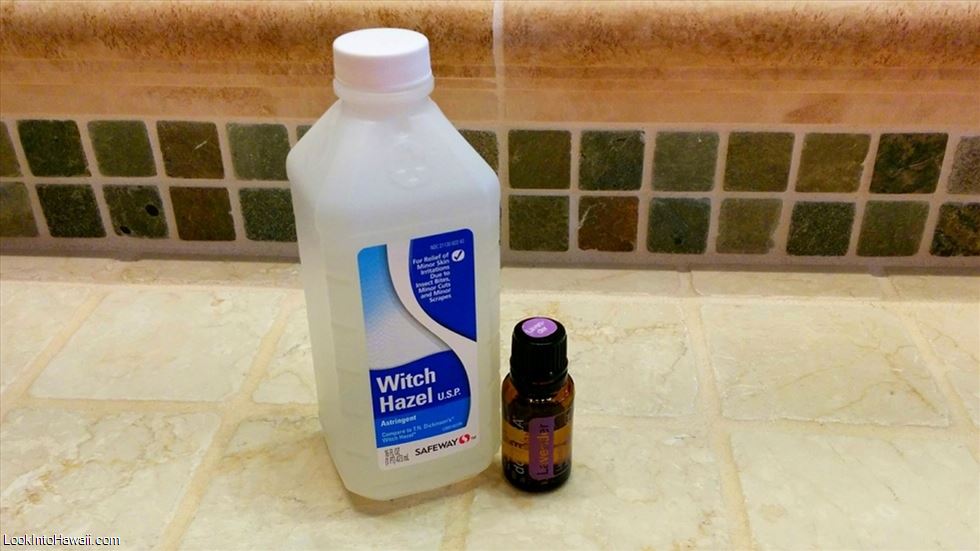 Witch Hazel and Lavender Essential Oil Sunburn Relief