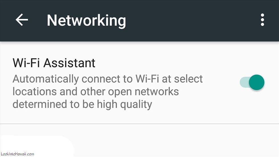 Enable Android Wi-Fi Assistant For Data Savings